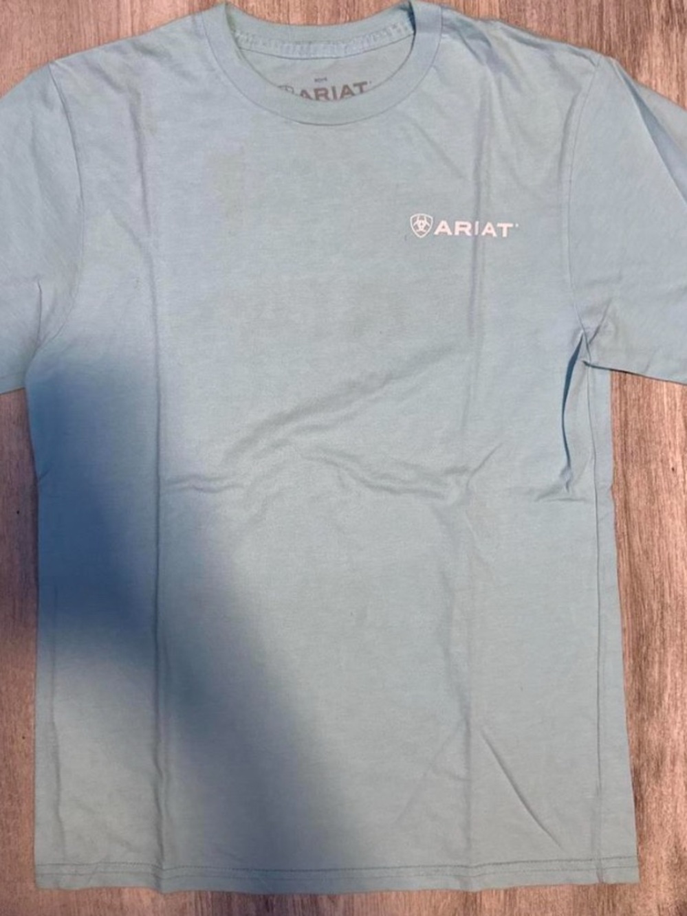 Ariat Light Blue Short Sleeve Logo Tee